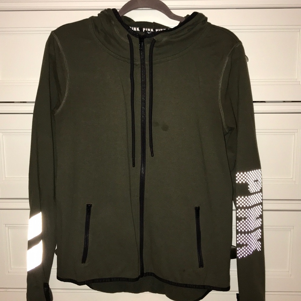 LOVE PINK OLIVE SWEATSHIRT
